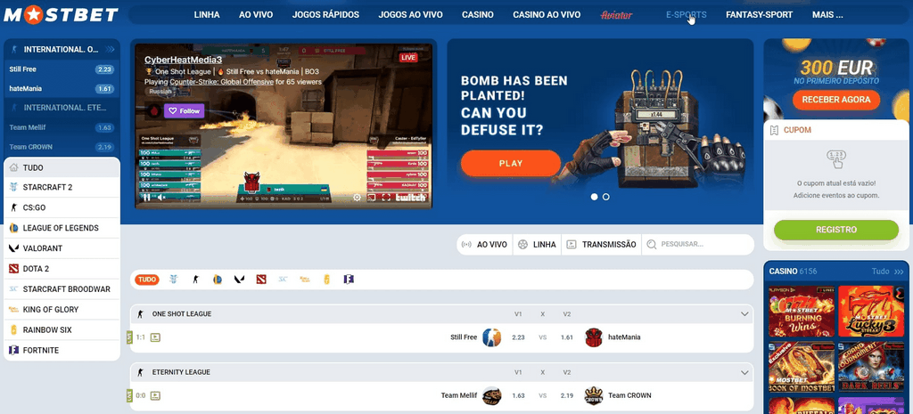 Mostbet Casino site